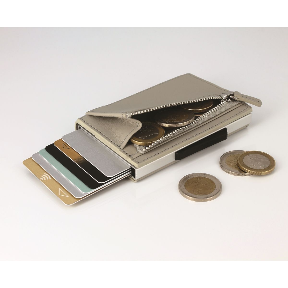 OGON Cascade Card Case Wallet With Zipper - Blaster